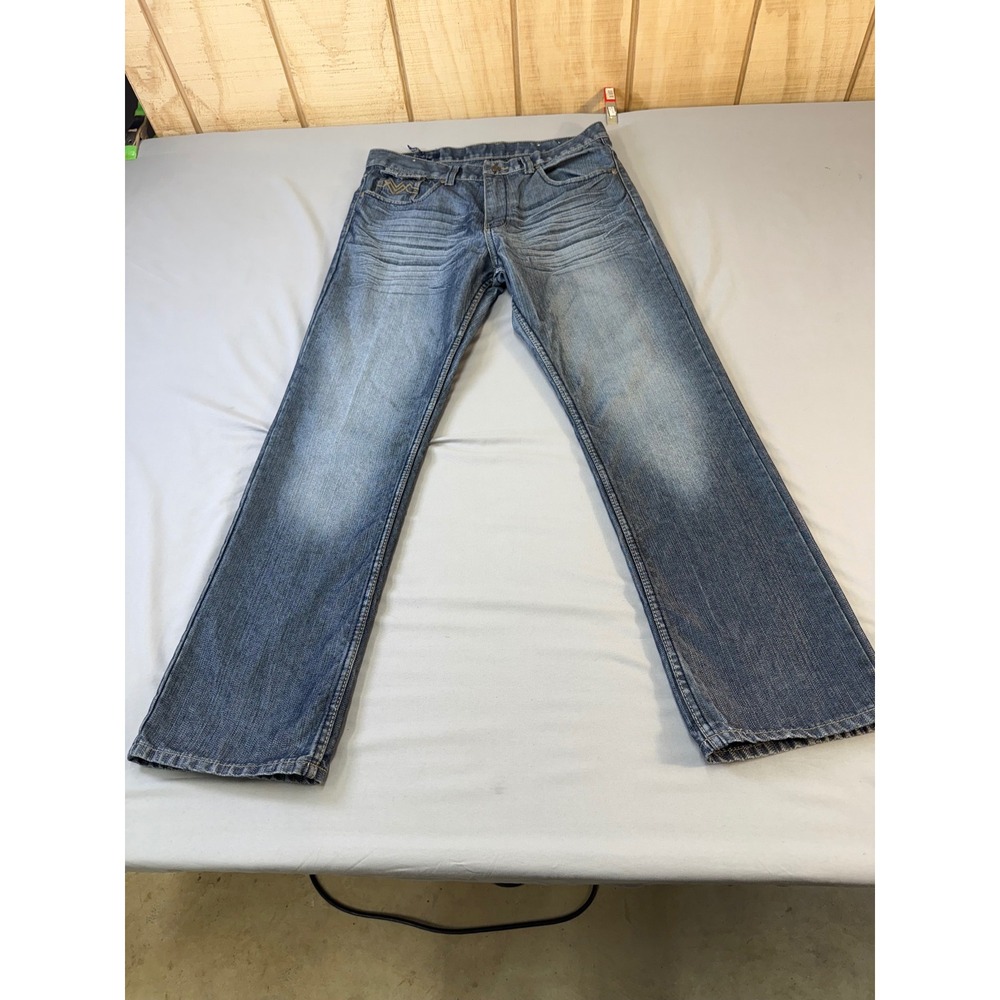 Jeans Sacred Cult Denim Jeans Mens 32x30 Blue Wash Straight Leg Pants  Handsome!